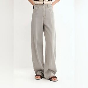 Karin Baggy Jeans in Washed Cotton Denim